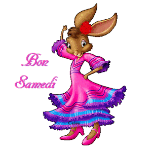 Gif animé Bon samedi lapine